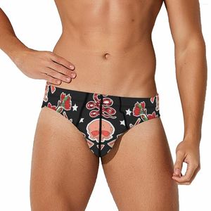 Onderbroek ondergoed mannen bokser schedels en bloemen korte broek sexy boksen voor kort