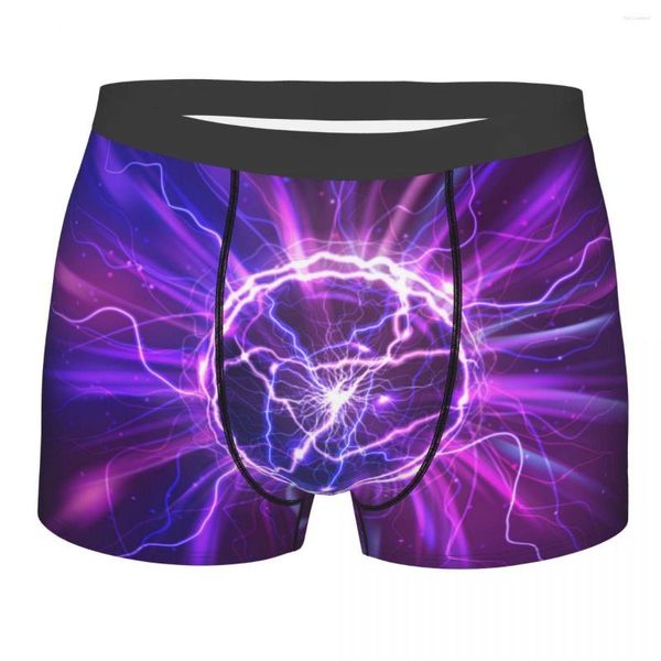 Calzoncillos ropa interior hombres Boxers bola eléctrica abstracta esfera de Plasma Sexy Boxer bragas masculinas Boxershorts Homme