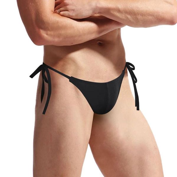 Sous-vêtements sous-vêtements hommes confortables et respirants string Bikini Minikini Tangas slips améliorer la conception de la pochette
