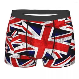 Calzoncillos Union Jack Inglaterra británica Bandera del Reino Unido Bragas transpirables Ropa interior masculina Pantalones cortos sexy Calzoncillos bóxer