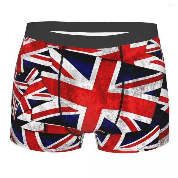 Caleçon Union Jack Angleterre Britannique Royaume-Uni Drapeau Breathbale Culotte Homme Sous-Vêtements Sexy Shorts Boxer Briefs