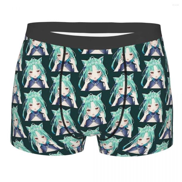 Caleçon Uruha Rushia Neko Oreilles Hololive Kawaii Idole Virtuelle Respirant Culotte Short Boxer Homme Sous-Vêtements Ventiler