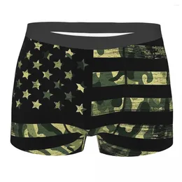 Sous-vêtements US militaire vert drapeau national culotte respirante sous-vêtements pour hommes shorts confortables Boxer slips