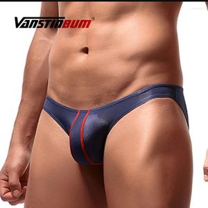 Sous-pants Vanstinbum sexy glacée Silk Mens sous-vêtements Bulge U convex pochette Bikini Bikini Basse