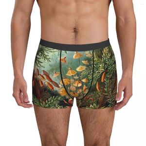 Sous-vêtements Vintage Moss Plantes Sous-vêtements Forest Print Custom Trunk Haute Qualité Hommes Culottes Respirant Boxer Brief Cadeau d'anniversaire