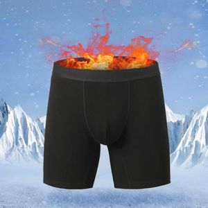 Calzoncillos calzoncillos cálidos para hombre, Boxers, ropa interior larga, algodón térmico, pantalones cortos transpirables para hombre, Boxeador