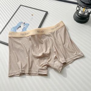 Onderbroek brede tailleband shorts briefs Stijlvolle laagbouw herenondergoed met letterafdruk U-Convex Design voor comfort