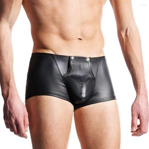 Sous-pants pour femmes habille en cuir pour hommes shorts en cuir doux sous-vêtements de renflement