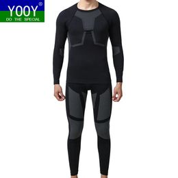 Calzoncillos yooy hombres ski thermal interior conjunto de ropa interior seca rápida