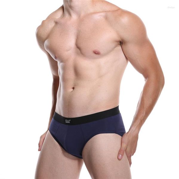 Calzoncillos Youlehe, ropa interior de algodón suave, calzoncillos sexis para hombre, bragas para hombre, calzoncillos convexos en U, marca clásica sólida Cueca