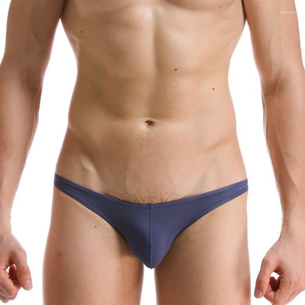 Calzoncillos con bolsa convexa para jóvenes Birefs para hombres Nylon Seda de hielo ultrafino Bikini transpirable suave Mini calzoncillos Lencería Niños Bragas elásticas