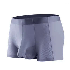 Onderbroek Jeugd Ijs Zijde Ondergoed heren U Bolle Pouch Boxershorts Homo's Naadloze Een Stuk Slipje Ultradunne bodem