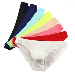 Onderbroek Jeugd Traceless Ice Silk Slops broek voor mannen mesh lage taille sexy één stuk onderste lingerie sissy mode je convex zakje slipje