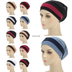 Sous-écharpe casquette intérieure femmes musulmanes Hijab foulard Tube Turban Ninja chapeau islamique Bonnet os Bonnet chapeaux Turbante