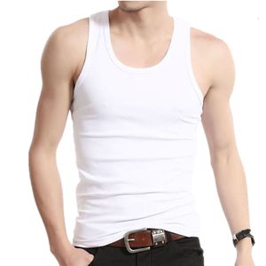 Undershirt Men Cotton Tank Tops Underwear Mens Transparent Shirts Male Bodyshaper Fitness Wrestling Singlets Solid Color