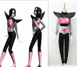 Undertale Mettaton ex cosplay costume noir avec gants0124397369