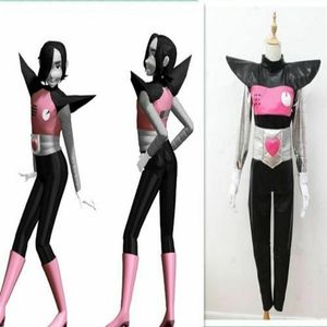 Undertale Mettaton EX Cosplay Kostuum zwart met handschoenen 196o