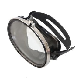 Lunettes de plongée sous-marine Haute définition Anti-Fog Half Face Glasshes Lens confortable STRAP MIROIR ACCESSOIRES