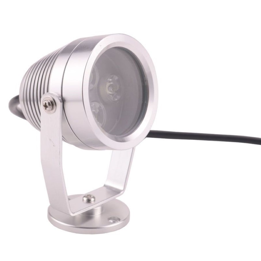 Lampe LED sous-marine pour éclairage d'étang IP68 étanche blanc chaud blanc froid 3W DC 12V AC 220V 110V255n