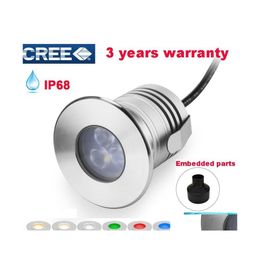 Lumières sous-marines basse tension extérieure LED éclairage paysager 12V 3W Ip68 étanche étang lumière lampe piscine luminaire goutte Delive Otang