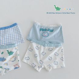 Ropa interior 211y boxer boxer boxer pantalones cortos algodón para bebé para niños para niños para niños 4 paquete