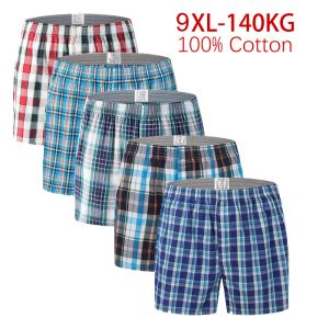 Ondergoed 5 pc's heren ondergoed ondergoed boksers shorts casual katoen slaap onderbroek kwaliteit plaid losse comfortabel huiskleding gestreepte pijl slipje