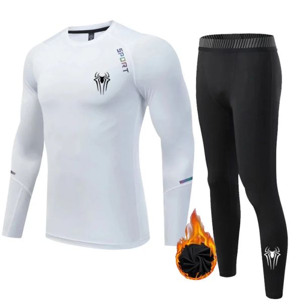 Sous-vêtements automne d'automne Hiver Running's Second Skin Thermal Underwear Sports Contrôles de compression Contrôles de sous-vêtements thermiques chauds