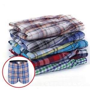 Ondergoed Mannen 5 stks Veel Losse Shorts Heren Slipje Katoen boxer mannelijke plus Grote grote maat Comfortabele Zachte plaid onder dragen sexy 240108