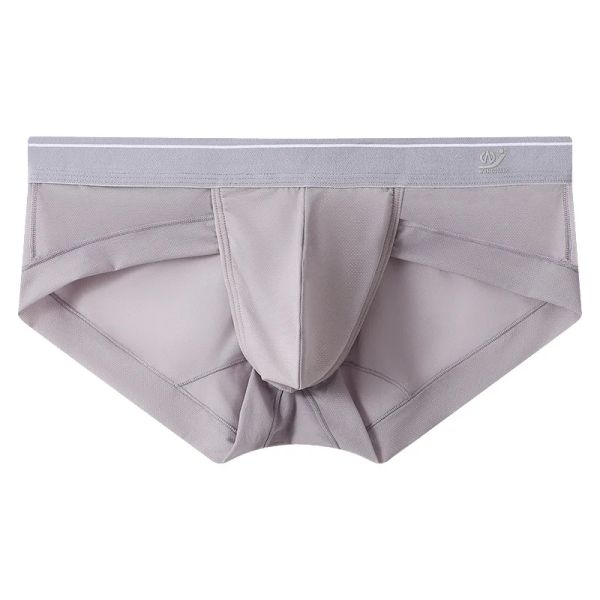 Men de sous-vêtements Ice Silk Ultra-Thin Bikini Slip Homme See-Through U Convex Pouch Slip Homme Breathable High Fork Underpants