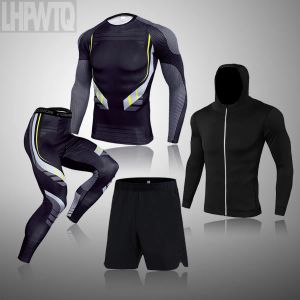 Sous-vêtements d'hiver hommes sports de course de course de compression chemise pantalon de basket-ball long sous-vêtements