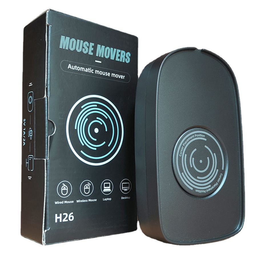 Неопределяемая мышь Jiggler с переключателем адаптера питания виртуальные мышь-симулятор симулятора. Моделирование движения мыши без драйвера.