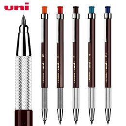 Uni Mechanical Pencil 2.0 MH-500 Porte-stylo en métal Tige hexagonale Tête épaisse Art Sketch Dessin Comic Design Student Papeterie 201214