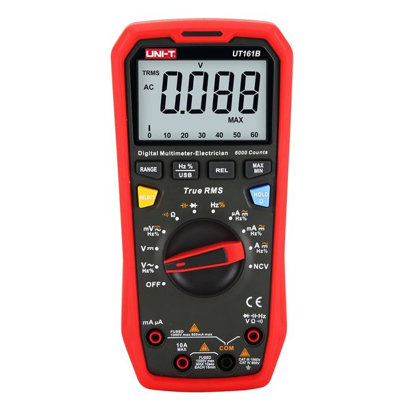 Multimètre numérique intelligent UNI-T Profesional UT161B UT161D UT161E Testeur de courant AC DC True RMS Voltmètre Ampèremètre Fréquencemètre