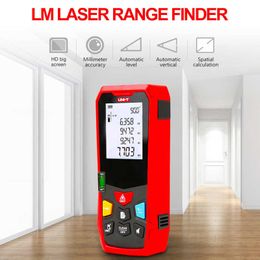 UNI-T LM40/LM50/LM100 Medidor de distancia láser Mini telémetro láser de mano Telémetro de cinta Buscador de distancia Herramienta de medida 50M 210719