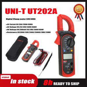 UNI-T UT202A Digitale klemmeter Multimeter Voltage Multimeter Hoge precisie AMMETER TESTER LCD-data-hold Max min Origineel.240508