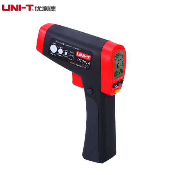 UNI-T UT301A UT301C Termómetro digital Medidor de temperatura exterior Pistola infrarroja con retroiluminación LCD