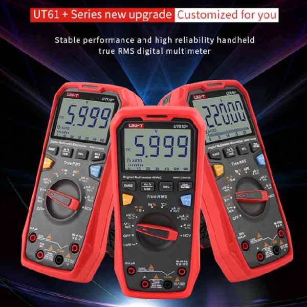 UNI T UT61B+ UT61E+ UT61D+ Smart Professional Digital Multimeter Tester Unidad Verdad