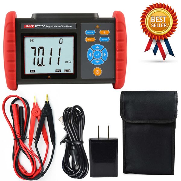 UNI-T UT620C Medidor digital DC Baja resistencia Miliohm Microohm Ohm Tester