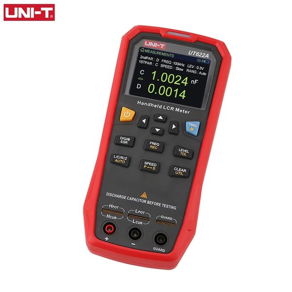 UNI-T UT622A UT622C UT622E Digital LCR Meter Handheld Frecuencia Inductancia Resistencia Capacitancia Tester Multímetro Ohmímetro