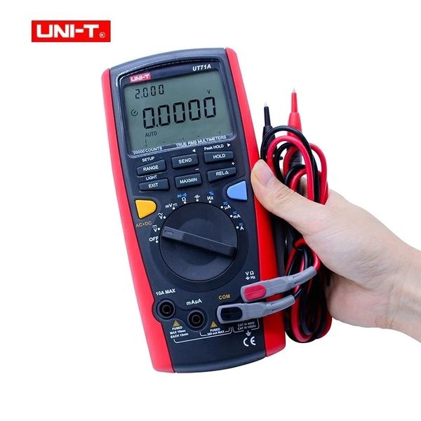 UNI-T UT71A UT71B UT71C UT71D UT71E Digital MultiMeterTure RMS AC DC meter Volt Ampere Ohm Capacitancia Temp tester retroiluminación