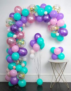 Unicorn balloons arch garland kit douche de la fête de licorne décorations d'anniversaire de licorne pour les filles de fête rose et arc-en-ciel 240328