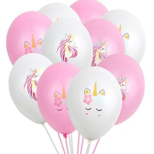 Globos de unicornio, suministros para fiestas, globos de látex, animales de dibujos animados para niños, globo flotante, decoración de fiesta de cumpleaños GA561175k