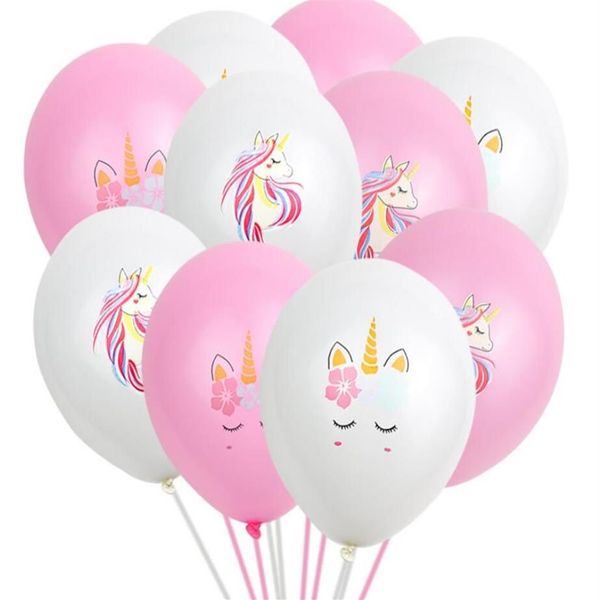 Globos de unicornio, suministros para fiestas, globos de látex, animales de dibujos animados para niños, globo flotante, decoración de fiesta de cumpleaños GA561217u