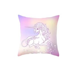 Mantas de unicornio, fundas de almohada suaves y cálidas con capucha Sherpa 3D, funda de almohada de forro polar Sherpa para invierno para niños