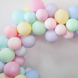 Eenhoorn Partij 10 inch Macaron Kleur Latex Ballon Bruiloft Decoratie Baby Verjaardagsfeestje Valentijnsdag Decor Ballon Y0622