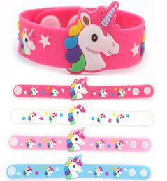 Unicorn Silicone Bracelet 4 Color Cartoon Wristbbbbbbain Kid Girls Jewelry Fashion Silicone Bracelet Unicorn Enfants Gift Toy Wholesal1982995