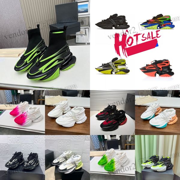 Chaussures de sport de sneaker de sneaker Unicorn Chaussures de sport en cuir Chaussures décontractées bas Bourçon de néoprène et de mollets de veau buffés Taille 36-45