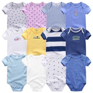 Uniesx born bébé barboteuses vêtements 7 pièces/lot combinaisons pour bébés 100% coton enfants filles garçons vêtements 220507