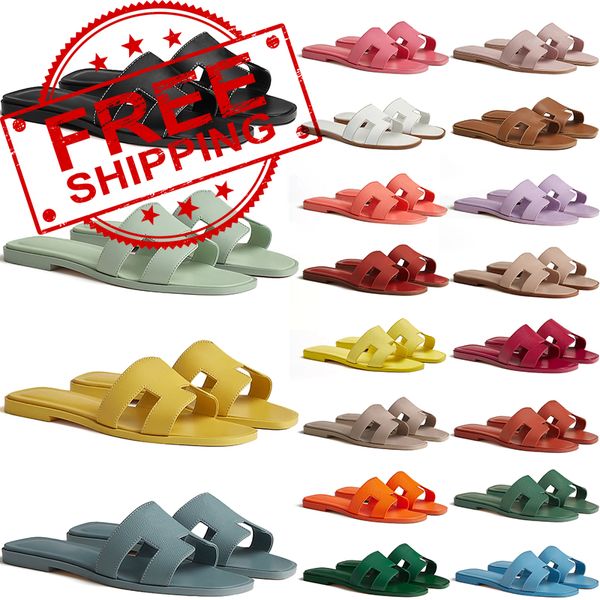 Oran sandal livraison gratuite les pantoufles de femmes sandales designers chalisent les glissades noires blanc rouge vert gris drows gliphes sneakers 35-42