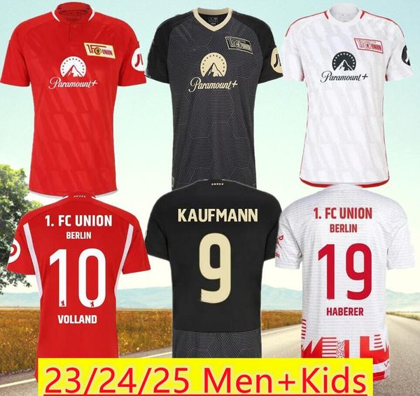 Union Berlin Soccer Jerseys Accueil KHEDIRA troisième vert AARONSON BECKER KRAL LAIDOUNI BEHRENS KHEDIRA LEITE 2023 2024 Chemises de football Édition spéciale rouge blanc Hommes